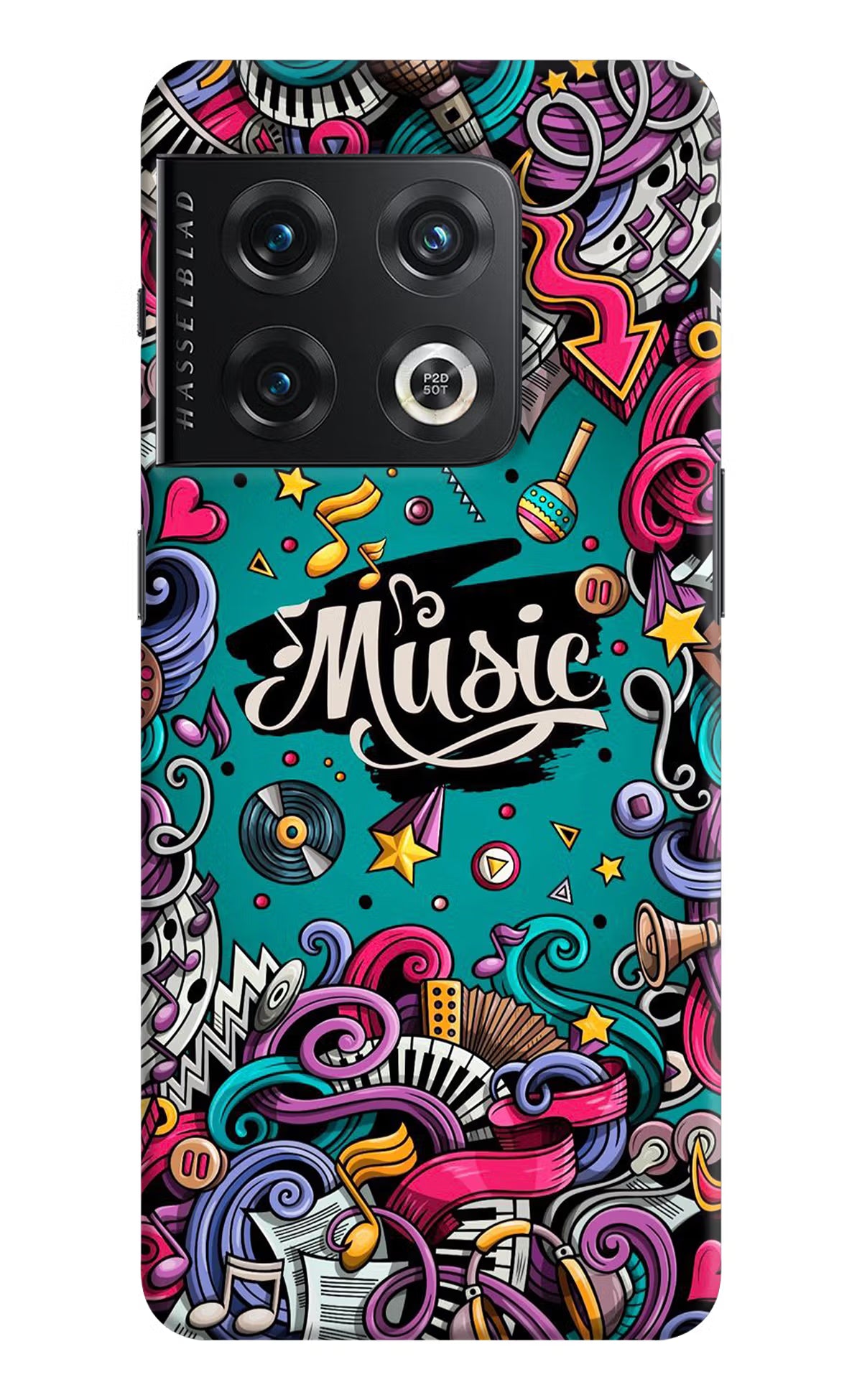 Music Graffiti OnePlus 10 Pro 5G Hard Case Back Cover by Casekaro