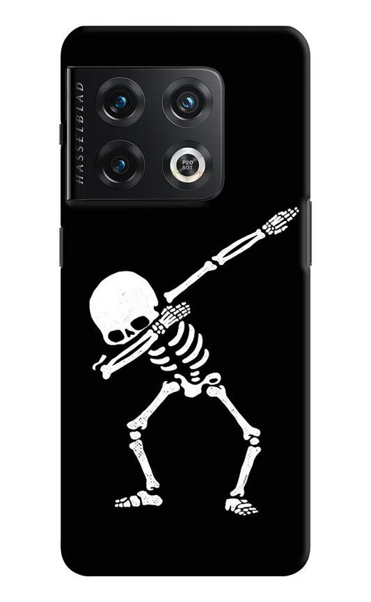 Dabbing Skeleton Art OnePlus 10 Pro 5G Hard Case Back Cover by Casekaro