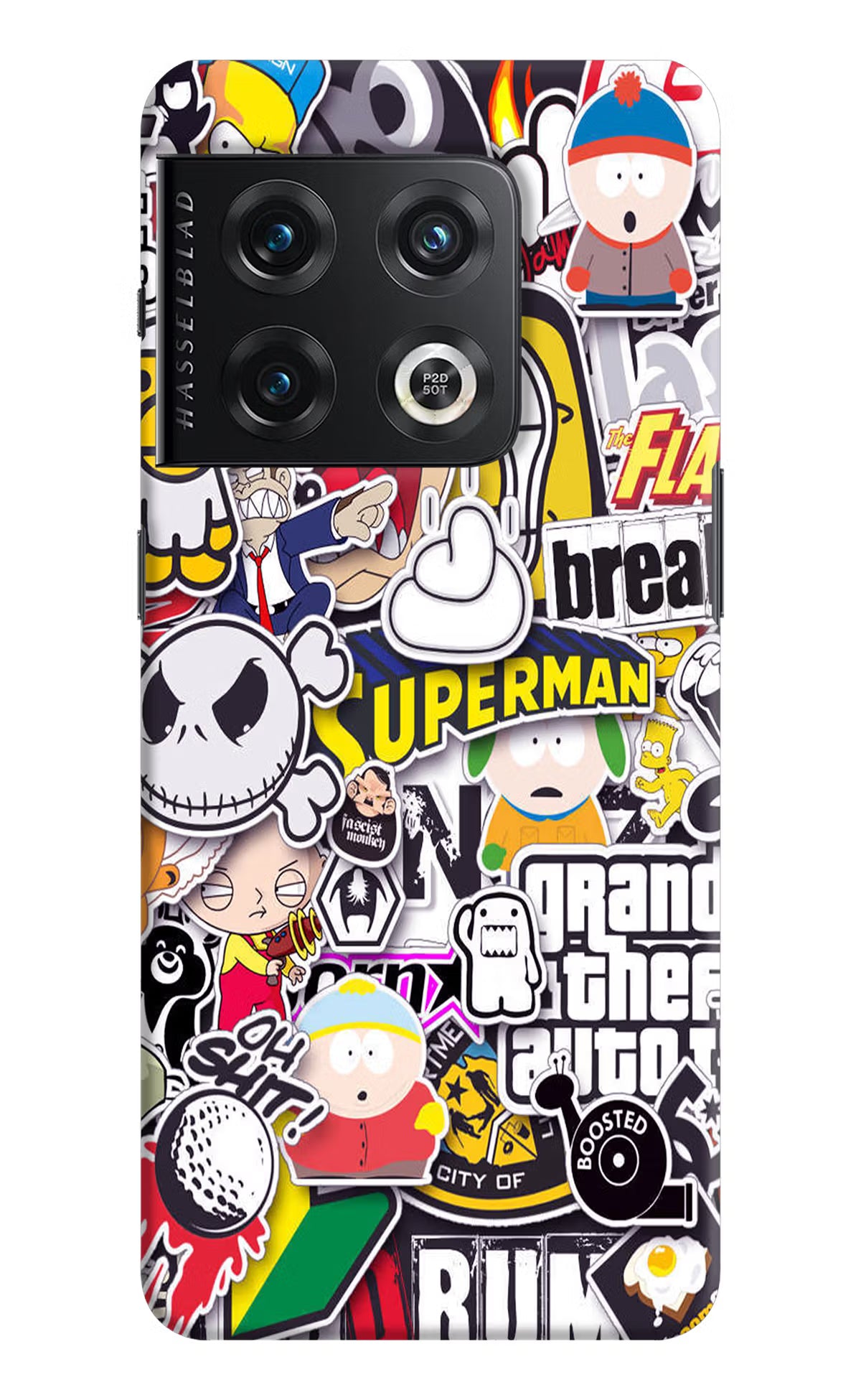Sticker Bomb OnePlus 10 Pro 5G Hard Case Back Cover by Casekaro