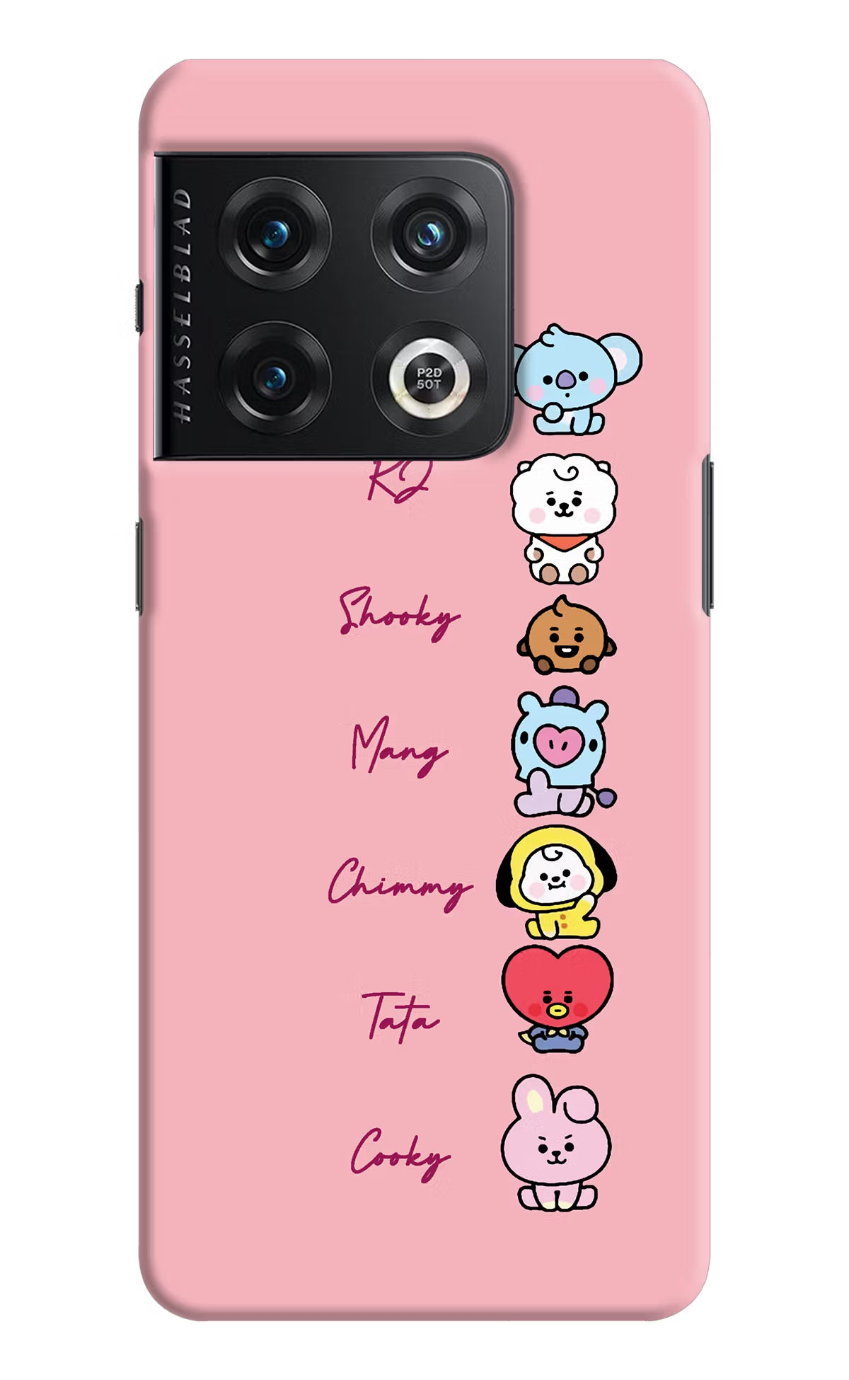 BTS names OnePlus 10 Pro 5G Hard Case Back Cover by Casekaro