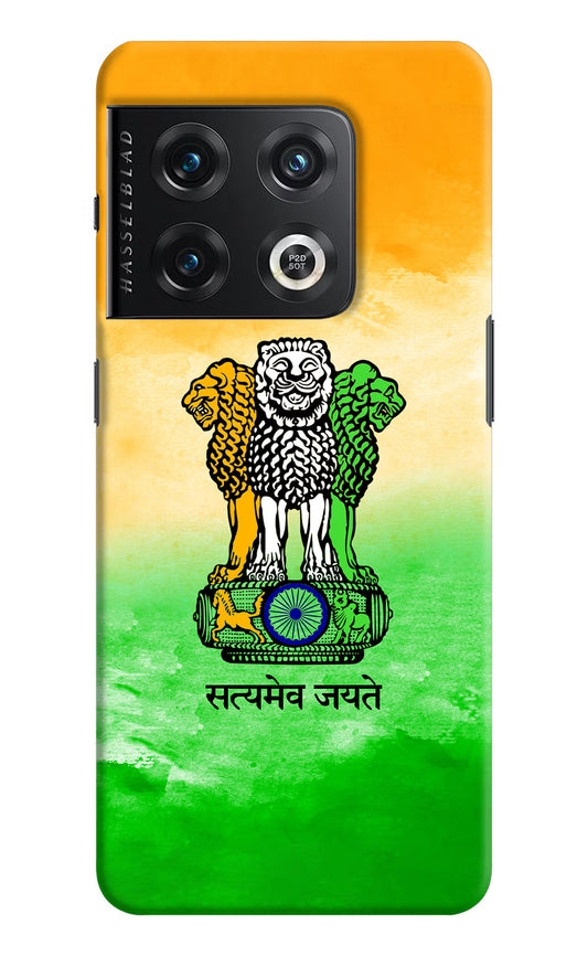 Satyamev Jayate Flag OnePlus 10 Pro 5G Hard Case Back Cover by Casekaro