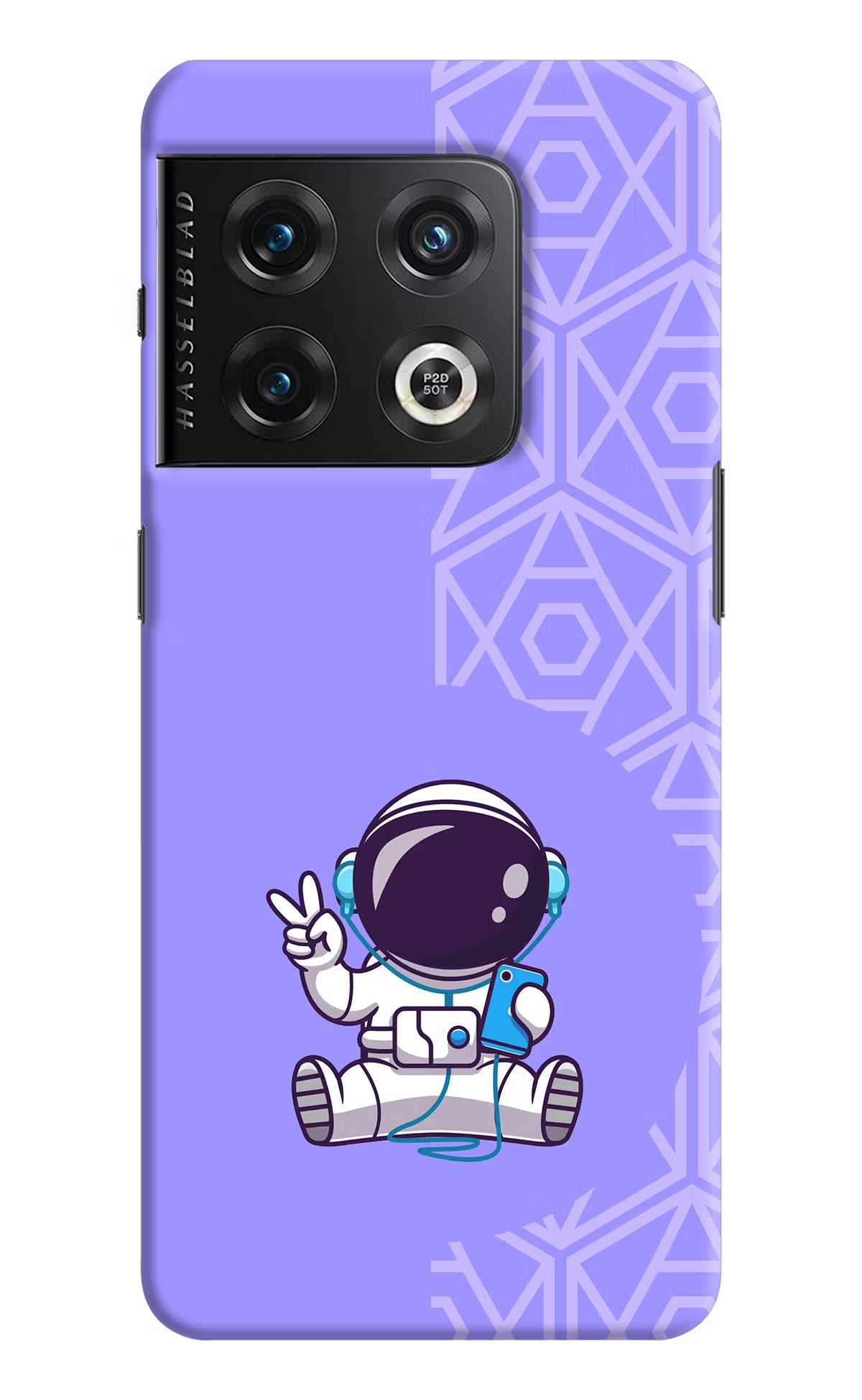 Cute Astronaut Chilling OnePlus 10 Pro 5G Hard Case Back Cover by Casekaro