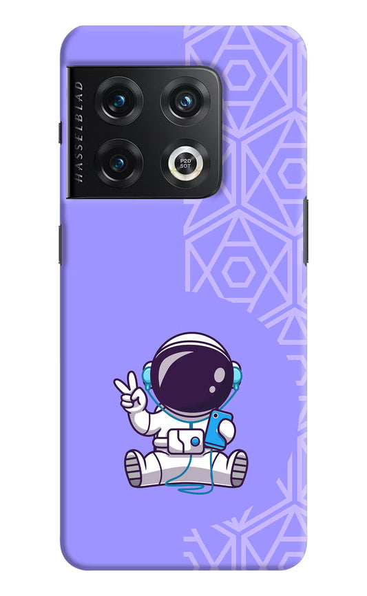 Cute Astronaut Chilling OnePlus 10 Pro 5G Hard Case Back Cover by Casekaro