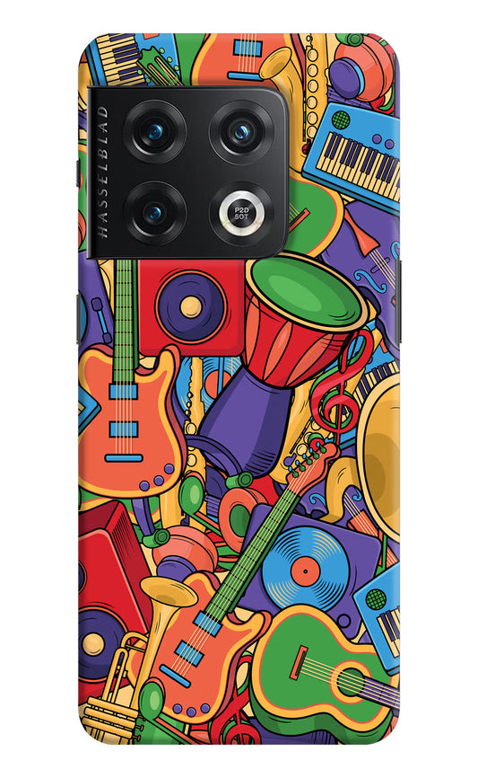 Music Instrument Doodle OnePlus 10 Pro 5G Hard Case Back Cover by Casekaro