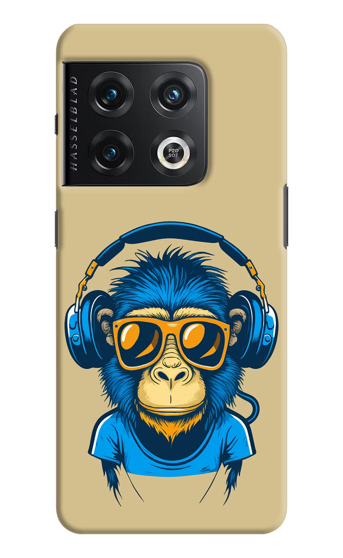 Monkey Headphone OnePlus 10 Pro 5G Hard Case Back Cover by Casekaro