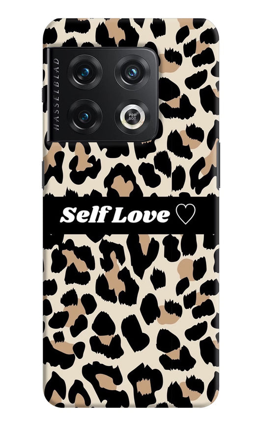 Leopard Print Self Love OnePlus 10 Pro 5G Hard Case Back Cover by Casekaro