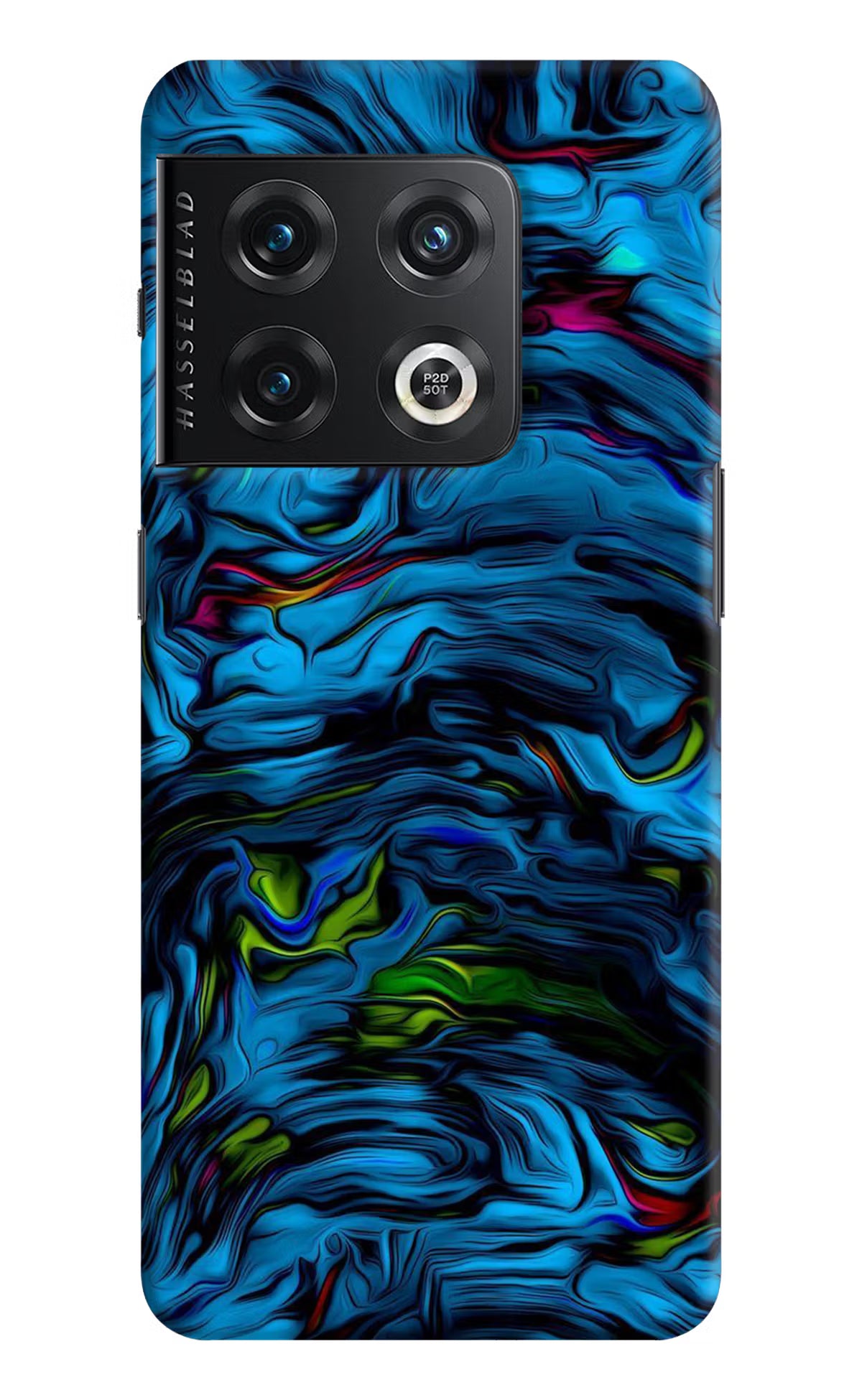 Dark Blue Abstract OnePlus 10 Pro 5G Hard Case Back Cover by Casekaro