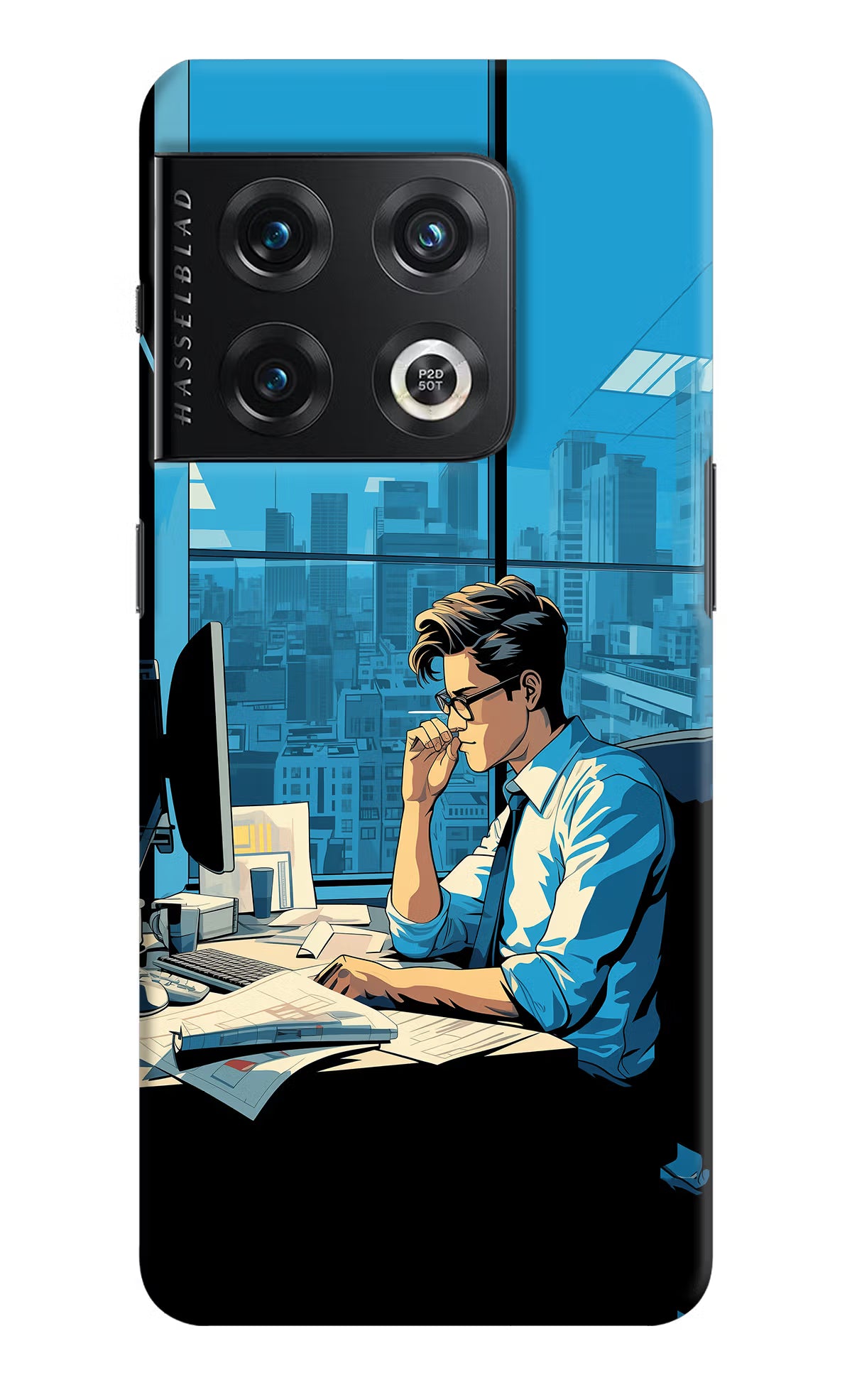 Focused Hustler (AI Generated) OnePlus 10 Pro 5G Hard Case Back Cover by Casekaro