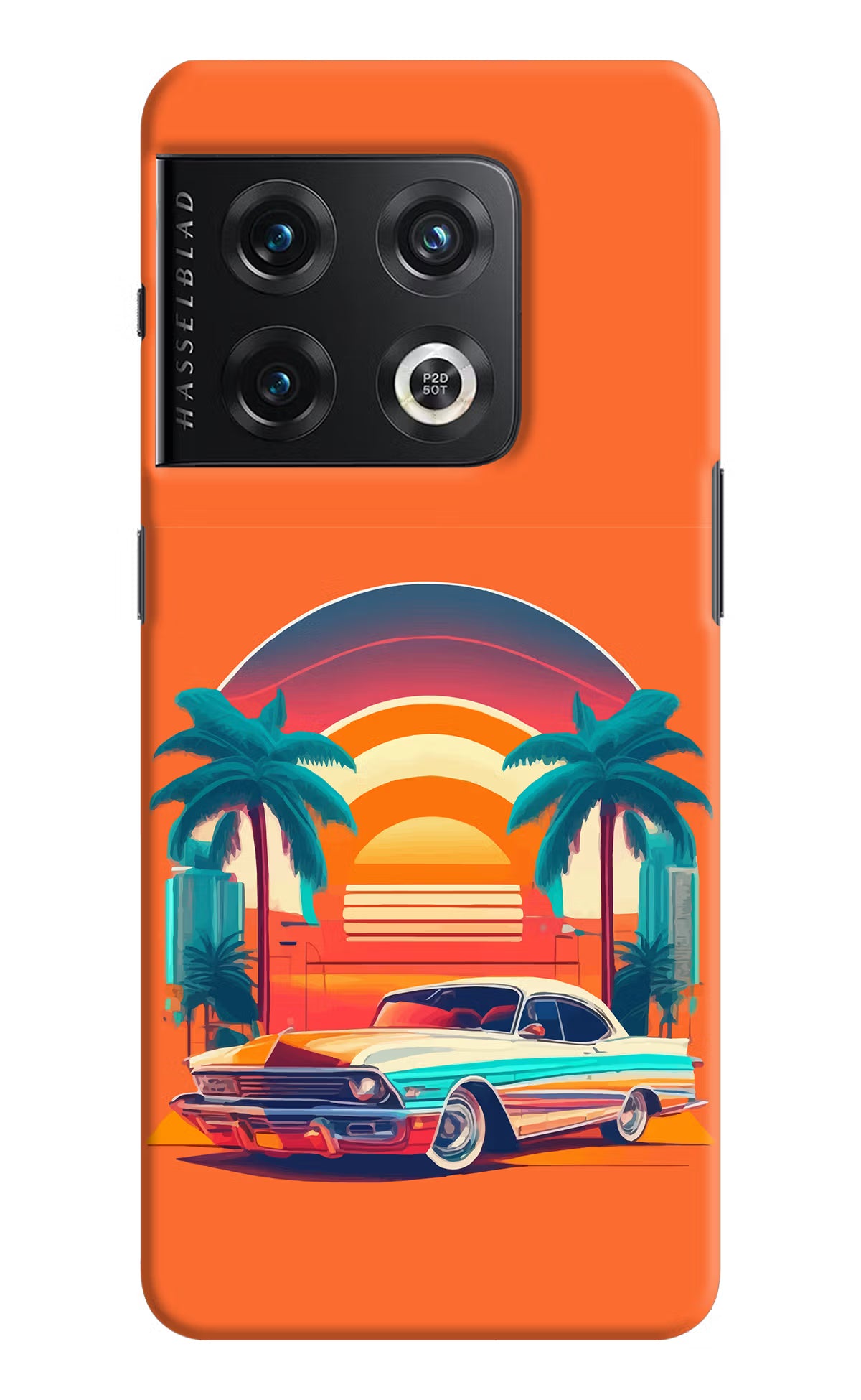 Palm Drive 80s OnePlus 10 Pro 5G Hard Case Back Cover by Casekaro