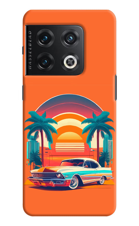 Palm Drive 80s OnePlus 10 Pro 5G Hard Case Back Cover by Casekaro