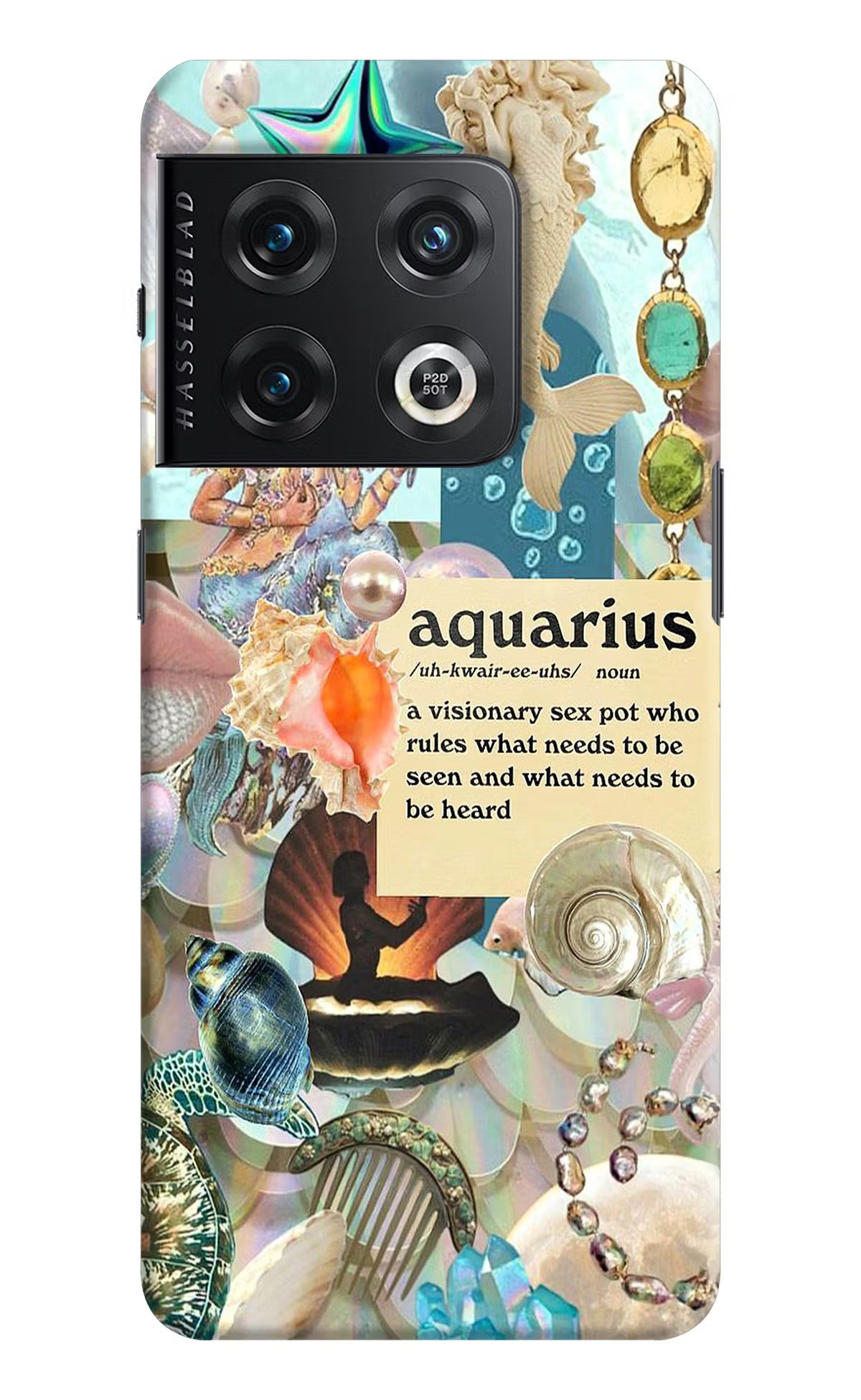 Aquarius Zodiac OnePlus 10 Pro 5G Hard Case Back Cover by Casekaro