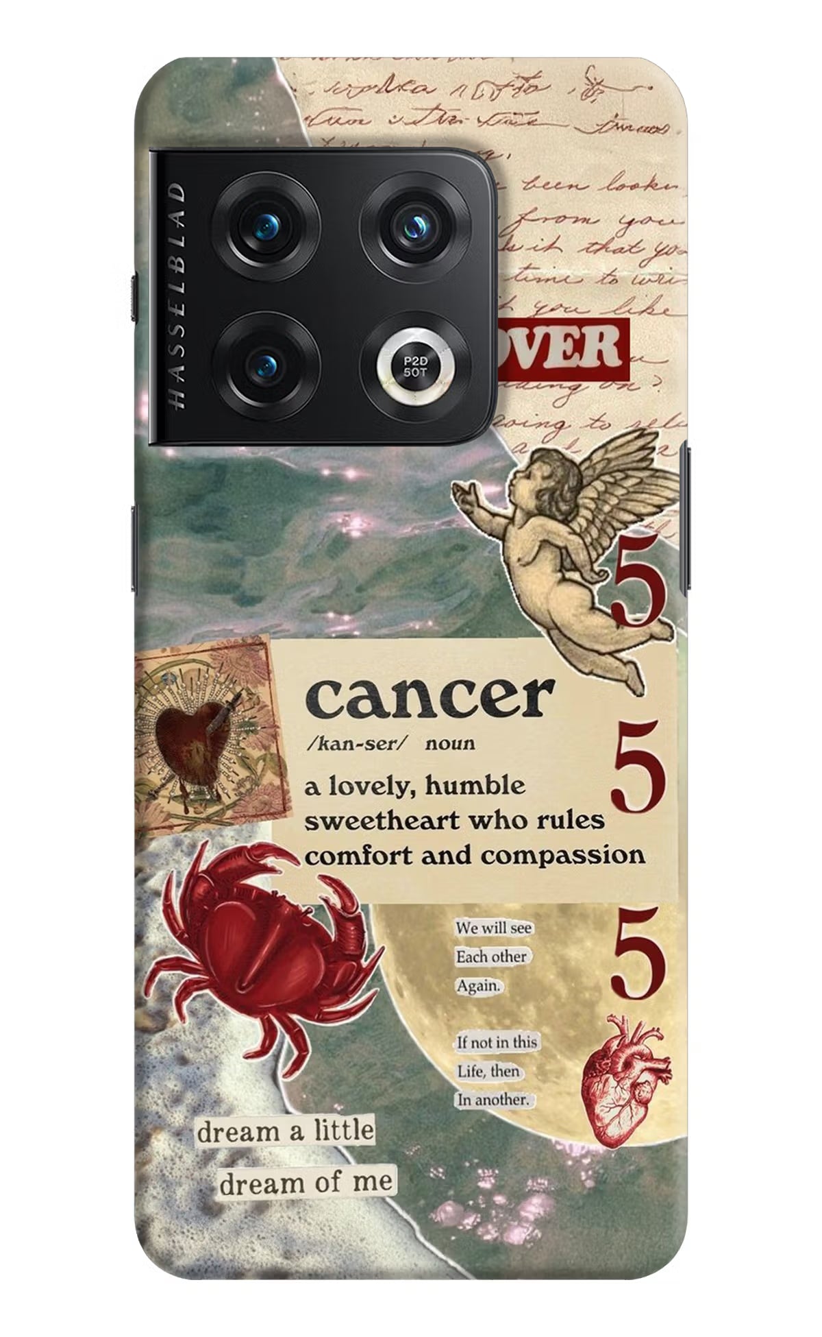 Cancer Zodiac OnePlus 10 Pro 5G Hard Case Back Cover by Casekaro