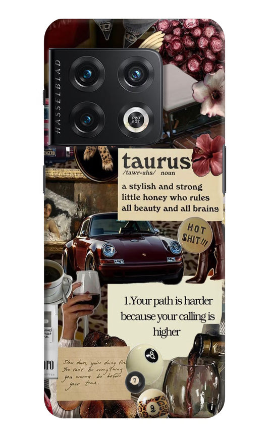 Taurus Zodiac OnePlus 10 Pro 5G Hard Case Back Cover by Casekaro