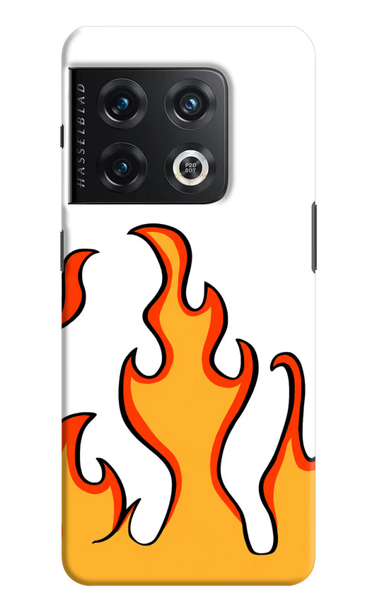 Fired Up – White OnePlus 10 Pro 5G Hard Case Back Cover by Casekaro