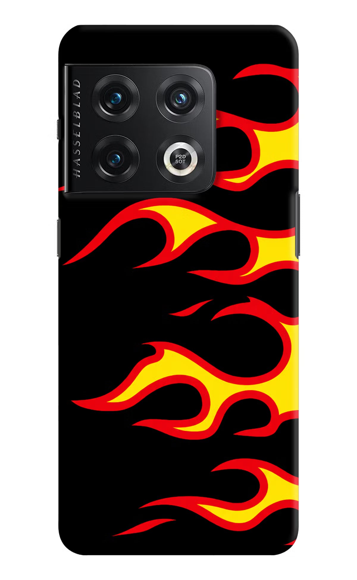 Side Sweep Flames OnePlus 10 Pro 5G Hard Case Back Cover by Casekaro