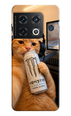 Gamer Cat Energy OnePlus 10 Pro 5G Hard Case Back Cover by Casekaro