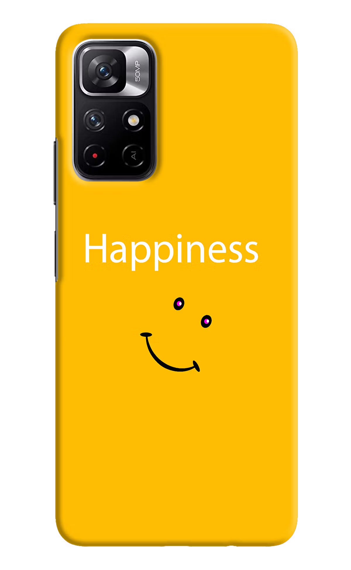 Happiness With Smiley Poco M4 Pro 5G Hard Case Back Cover by Casekaro