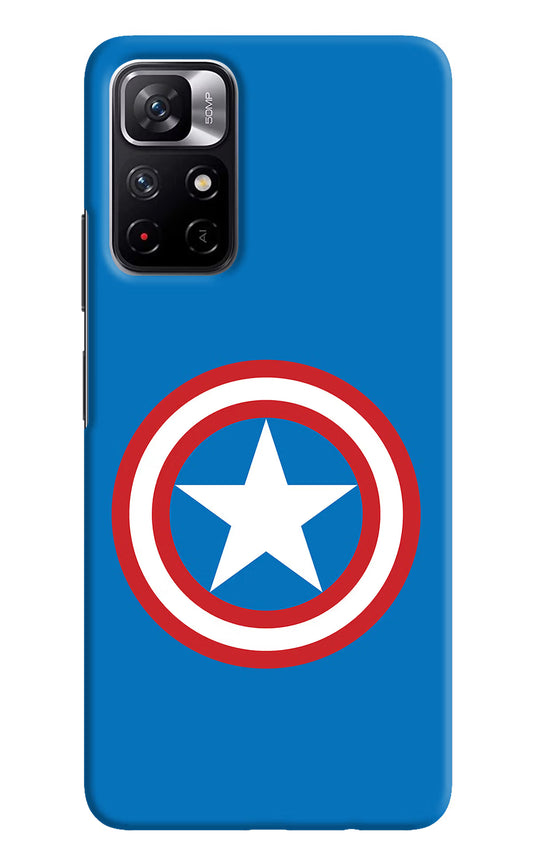 Captain America Logo Poco M4 Pro 5G Hard Case Back Cover by Casekaro