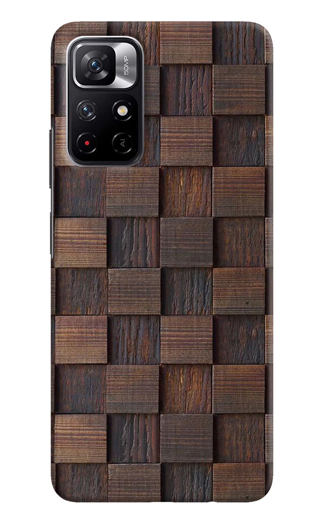 Wooden Cube Design Poco M4 Pro 5G Hard Case Back Cover by Casekaro