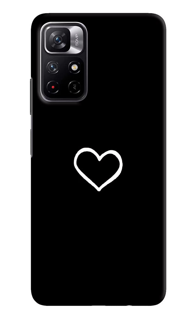 Heart Poco M4 Pro 5G Hard Case Back Cover by Casekaro