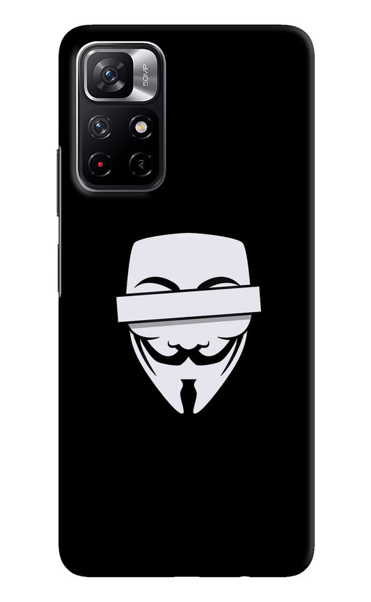 Anonymous Face Poco M4 Pro 5G Hard Case Back Cover by Casekaro