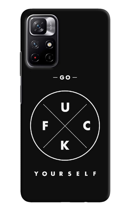 Go Fuck Yourself Poco M4 Pro 5G Hard Case Back Cover by Casekaro