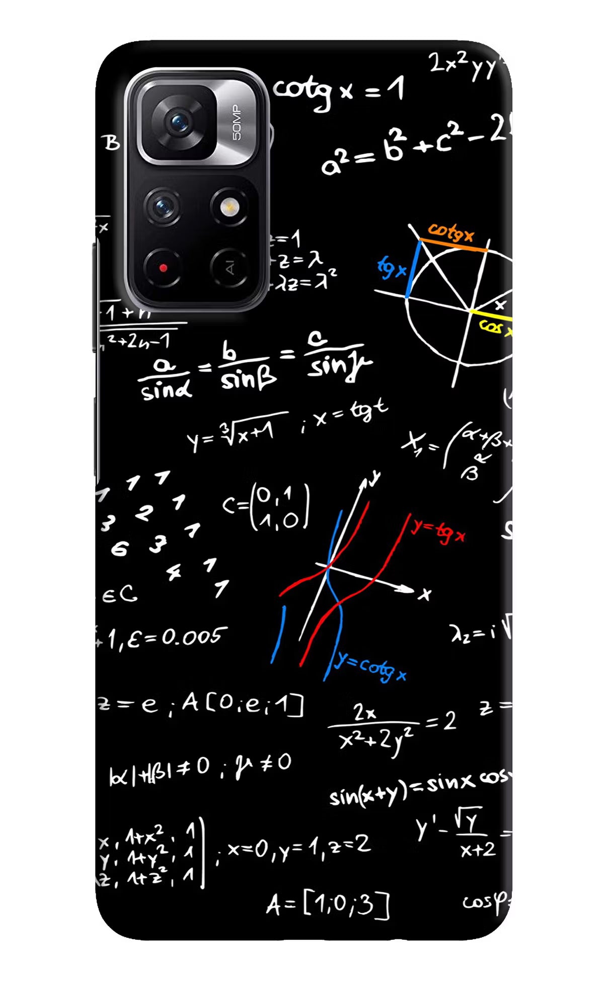 Mathematics Formula Poco M4 Pro 5G Hard Case Back Cover by Casekaro
