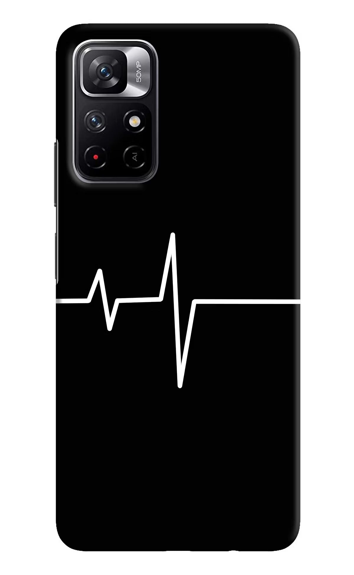 Heart Beats Poco M4 Pro 5G Hard Case Back Cover by Casekaro