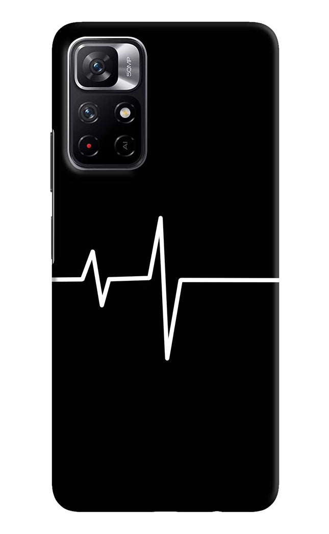 Heart Beats Poco M4 Pro 5G Hard Case Back Cover by Casekaro