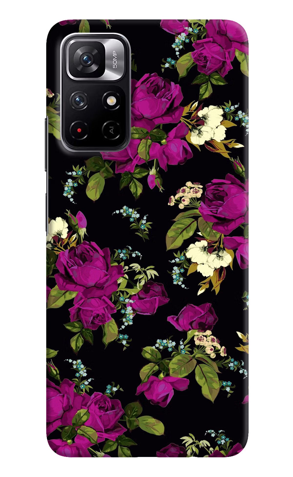 Flowers Poco M4 Pro 5G Hard Case Back Cover by Casekaro