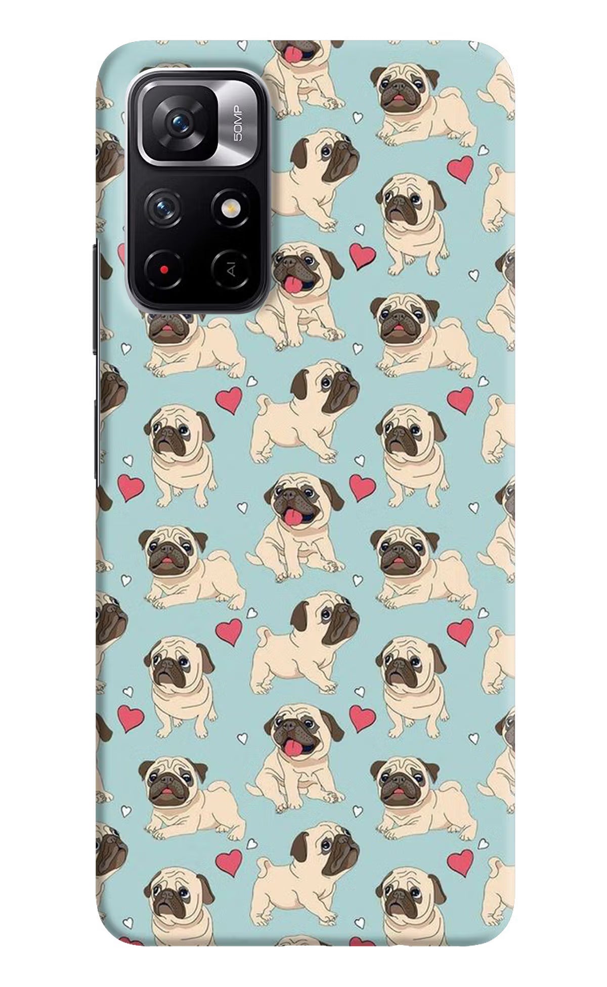 Pug Dog Poco M4 Pro 5G Hard Case Back Cover by Casekaro