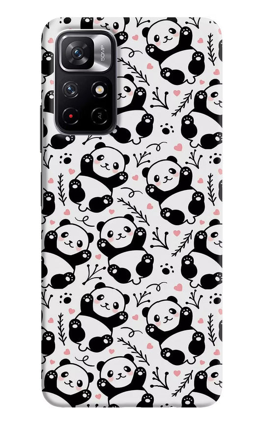 Cute Panda Poco M4 Pro 5G Hard Case Back Cover by Casekaro