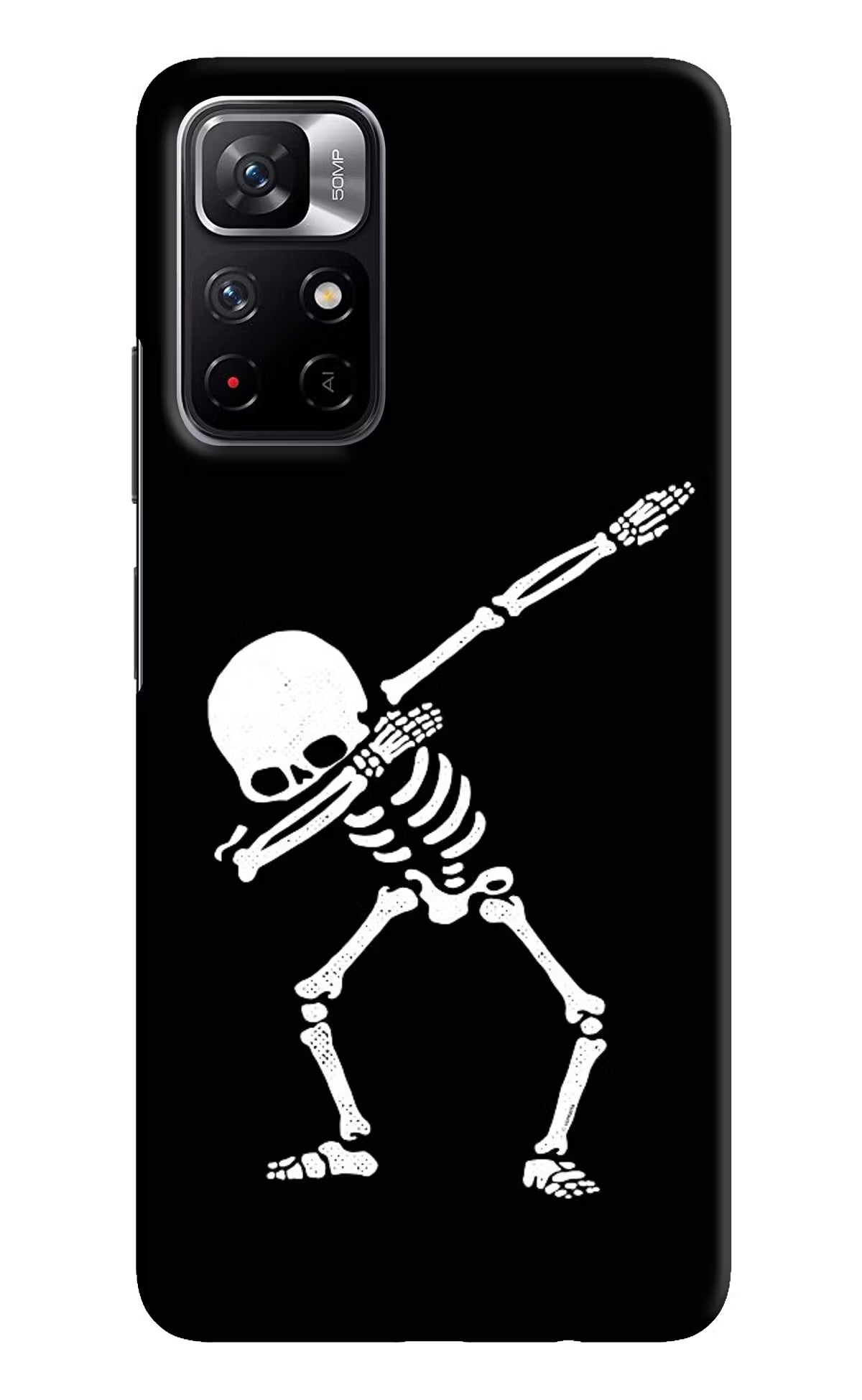 Dabbing Skeleton Art Poco M4 Pro 5G Hard Case Back Cover by Casekaro