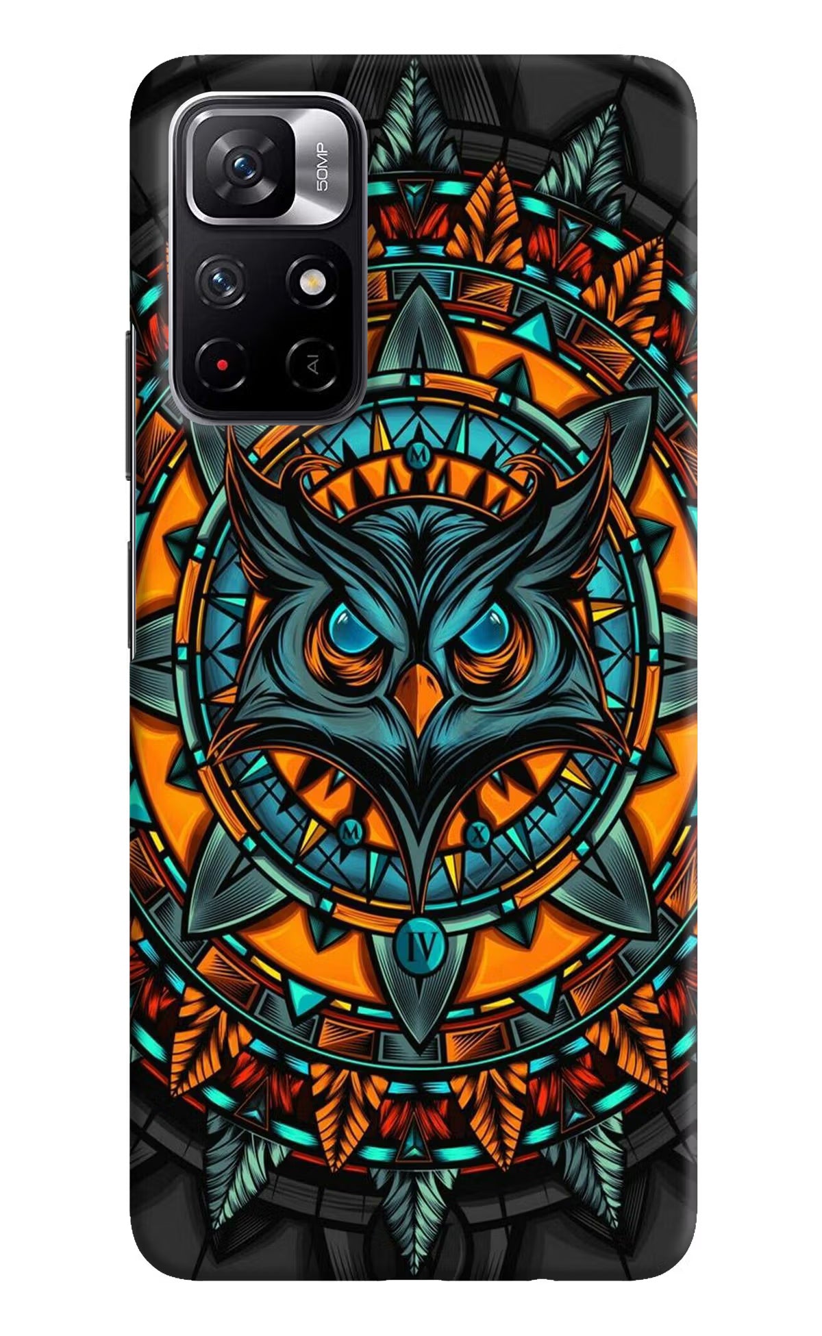 Angry Owl Art Poco M4 Pro 5G Hard Case Back Cover by Casekaro