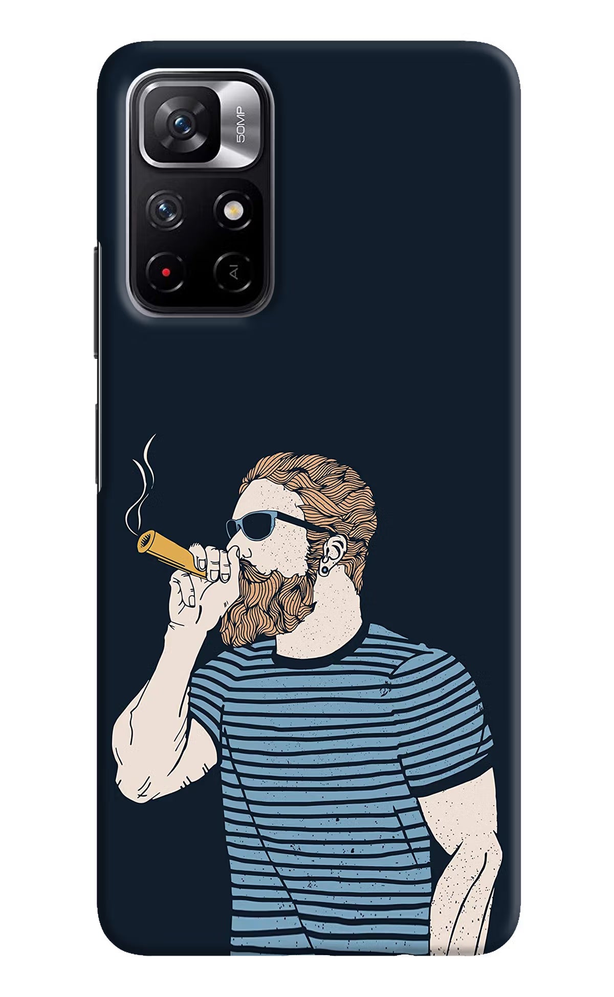 Smoking Poco M4 Pro 5G Hard Case Back Cover by Casekaro