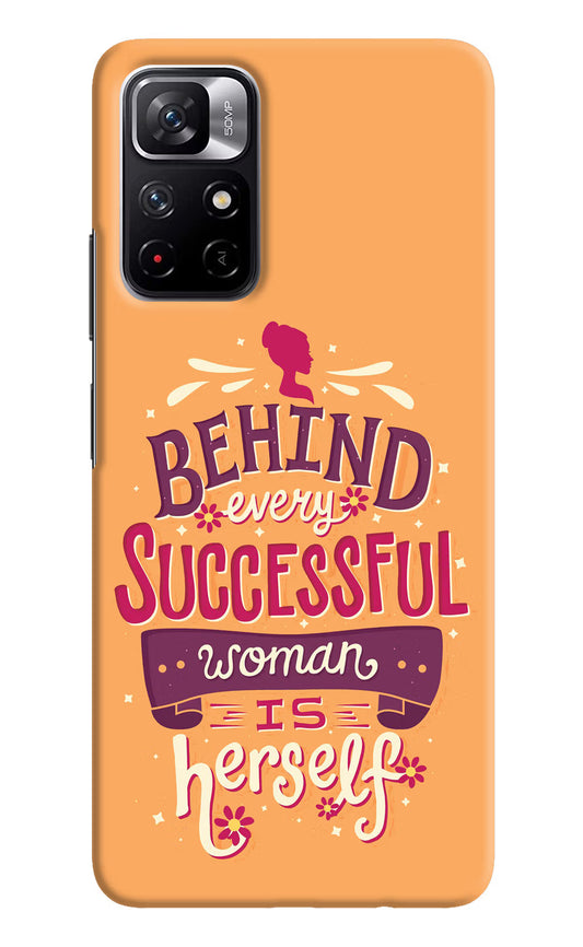 Behind Every Successful Woman There Is Herself Poco M4 Pro 5G Hard Case Back Cover by Casekaro