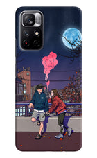 Chilling Couple Poco M4 Pro 5G Hard Case Back Cover by Casekaro
