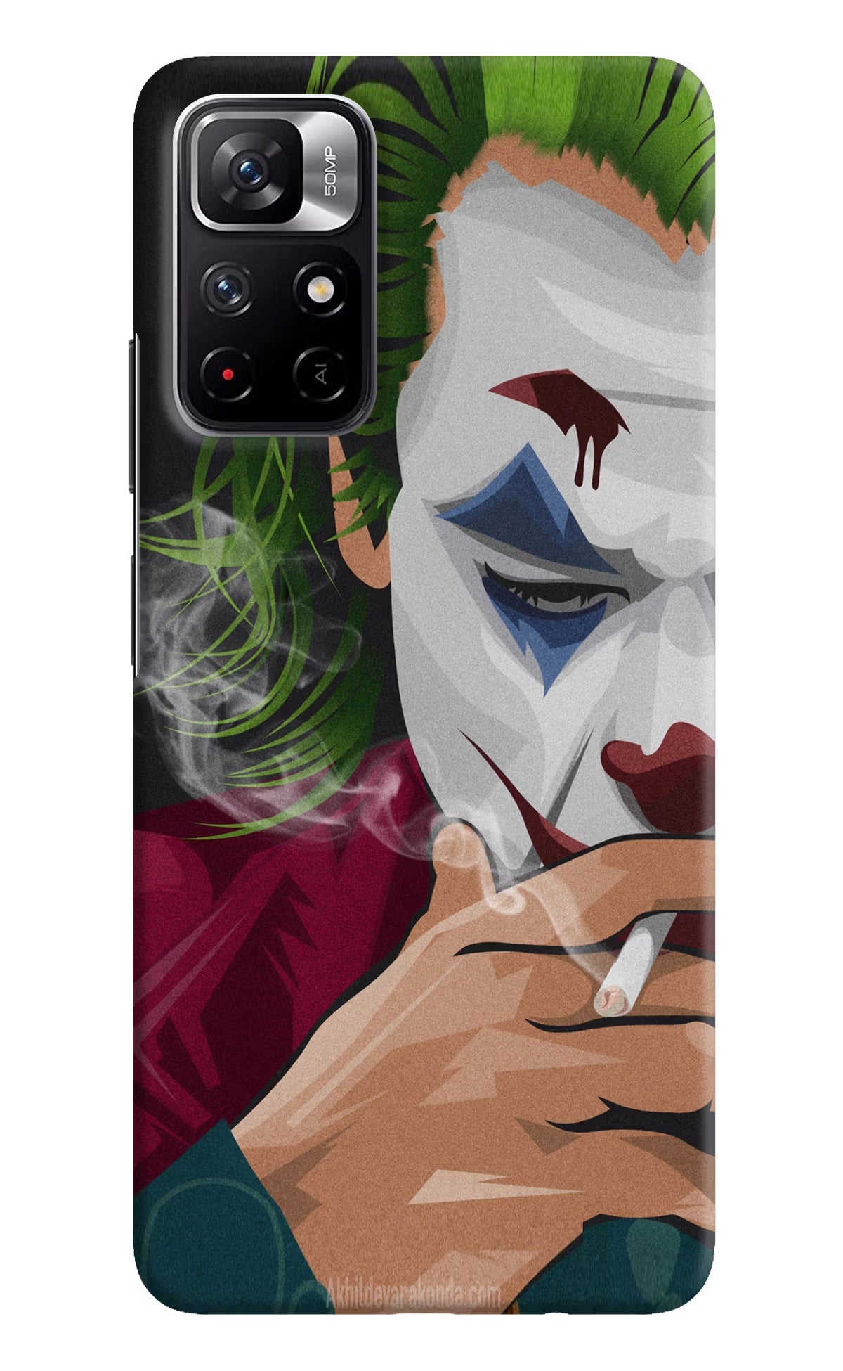 Joker Smoking Poco M4 Pro 5G Hard Case Back Cover by Casekaro