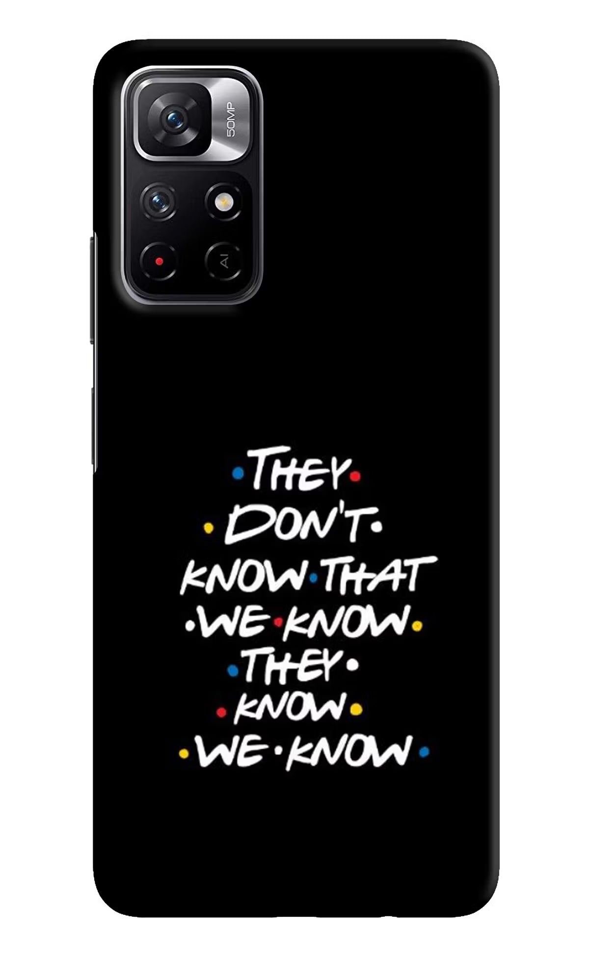 FRIENDS Dialogue Poco M4 Pro 5G Hard Case Back Cover by Casekaro