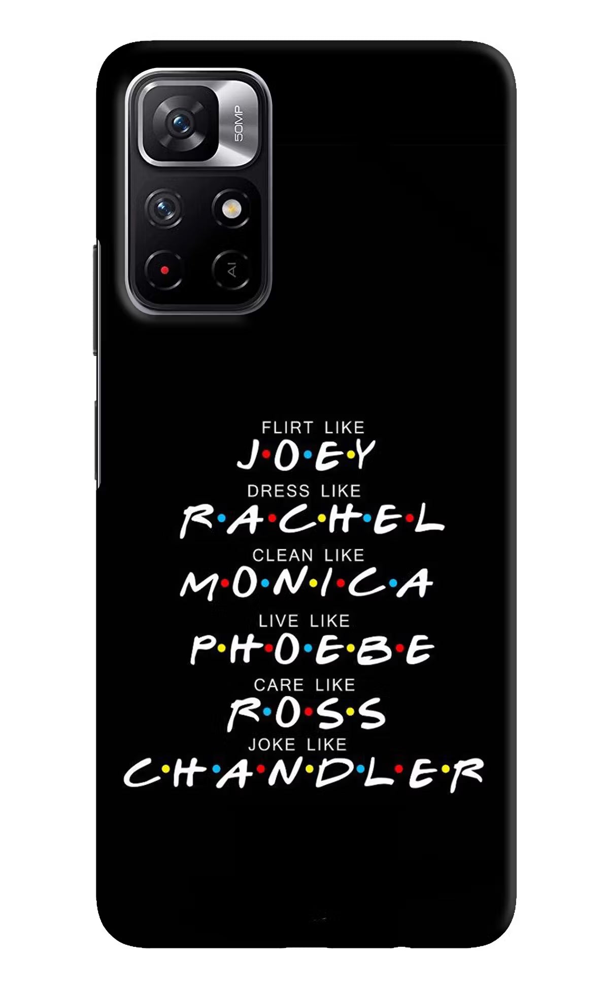 FRIENDS Character Poco M4 Pro 5G Hard Case Back Cover by Casekaro