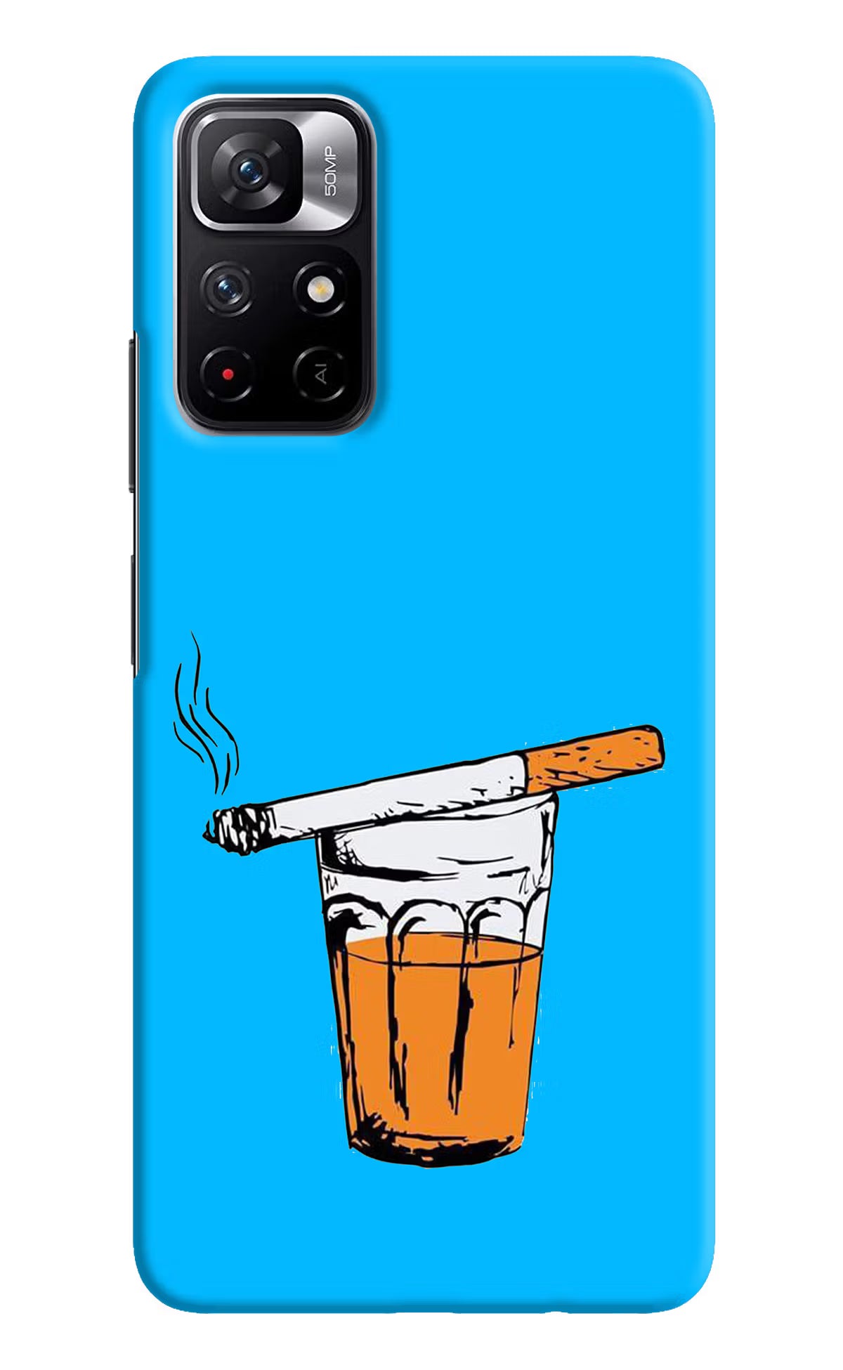 Chai Sutta Poco M4 Pro 5G Hard Case Back Cover by Casekaro