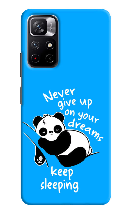 Keep Sleeping Poco M4 Pro 5G Hard Case Back Cover by Casekaro