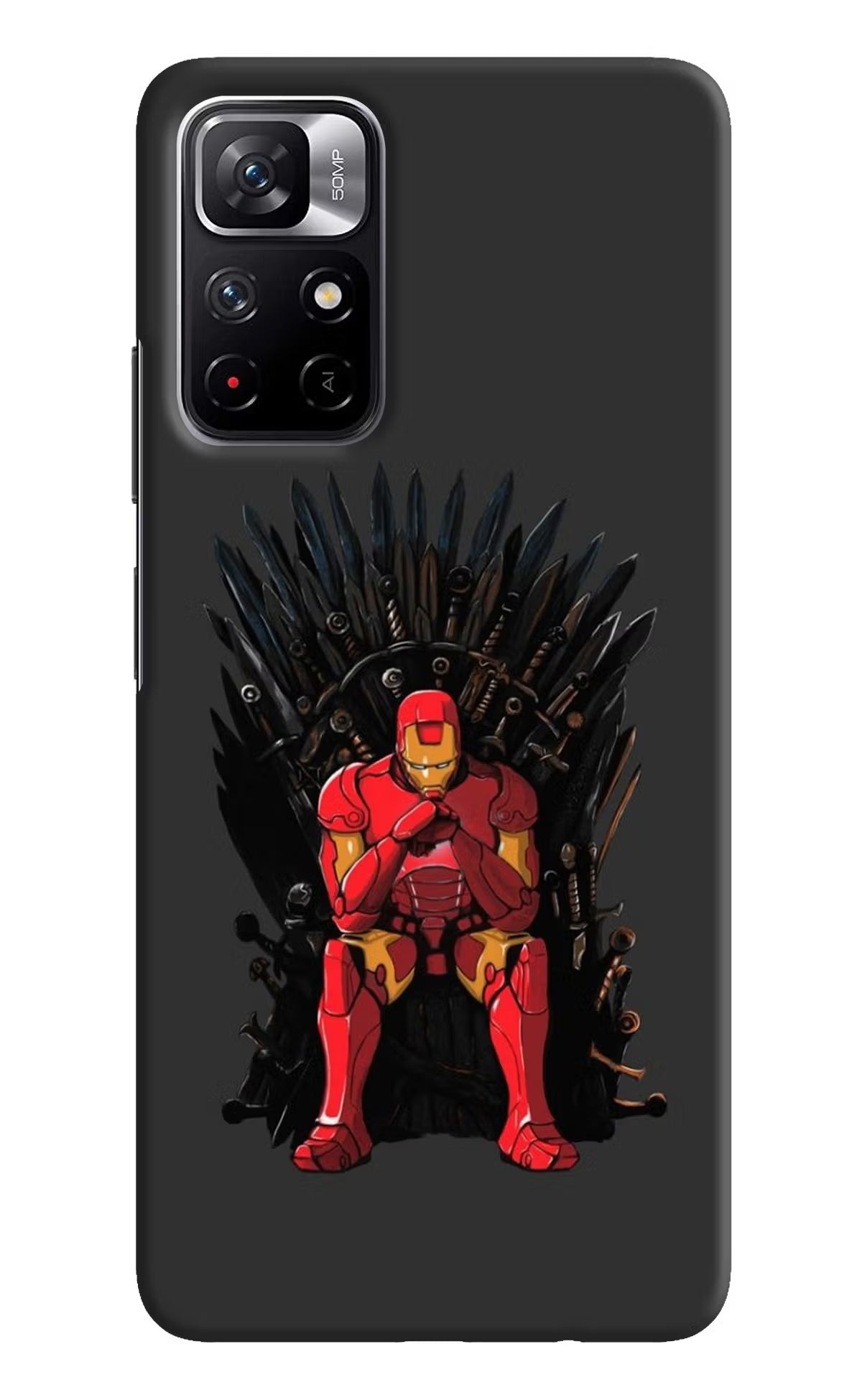 Ironman Throne Poco M4 Pro 5G Hard Case Back Cover by Casekaro