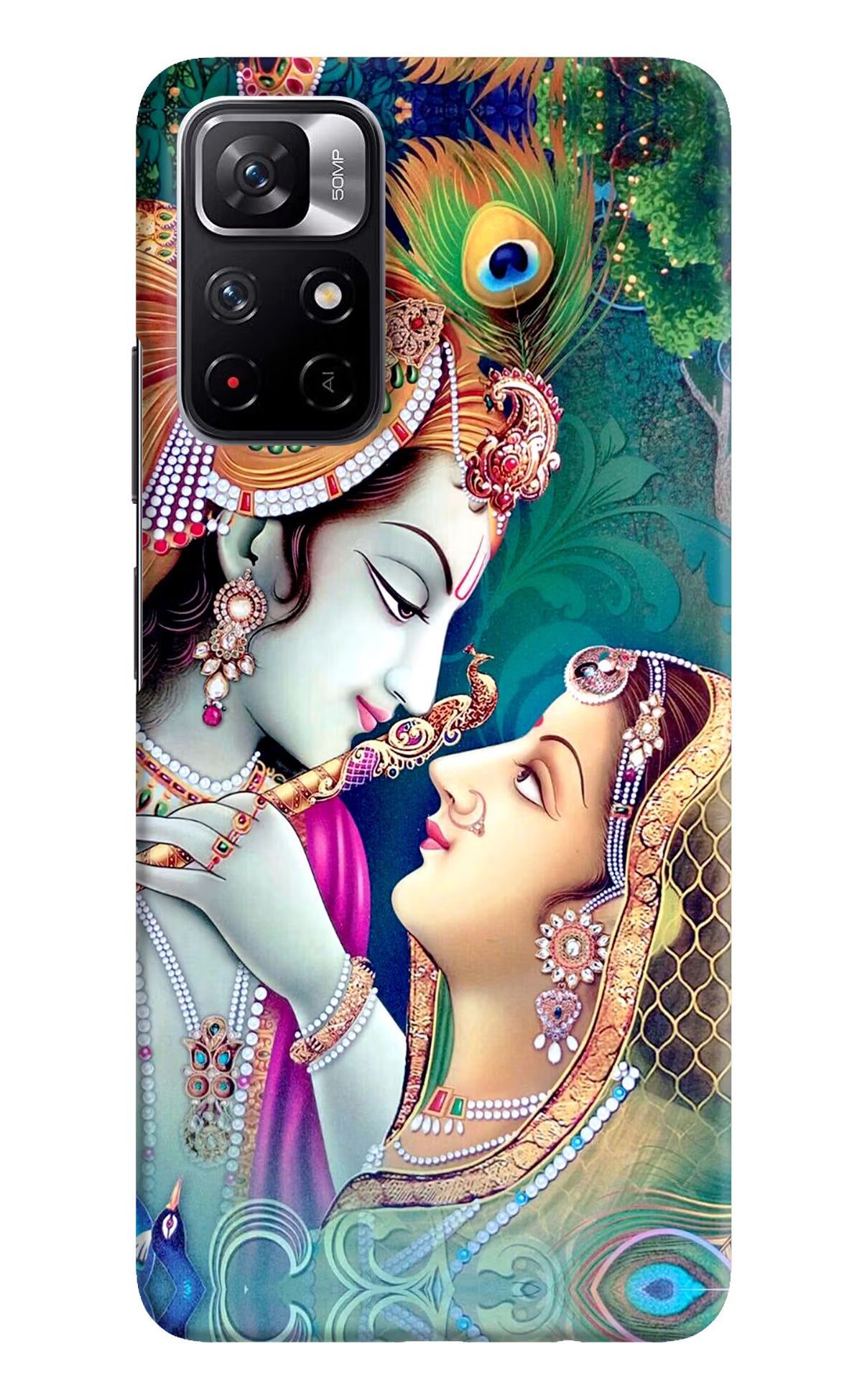 Lord Radha Krishna Poco M4 Pro 5G Hard Case Back Cover by Casekaro