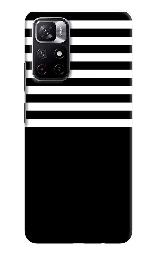 Black and White Print Poco M4 Pro 5G Hard Case Back Cover by Casekaro