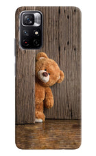 Teddy Wooden Poco M4 Pro 5G Hard Case Back Cover by Casekaro