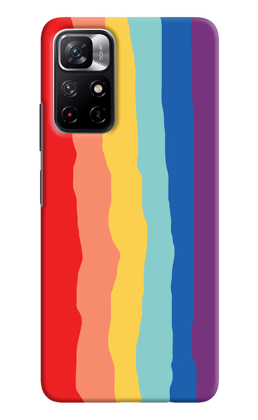 Rainbow Poco M4 Pro 5G Back Cover, Hard case