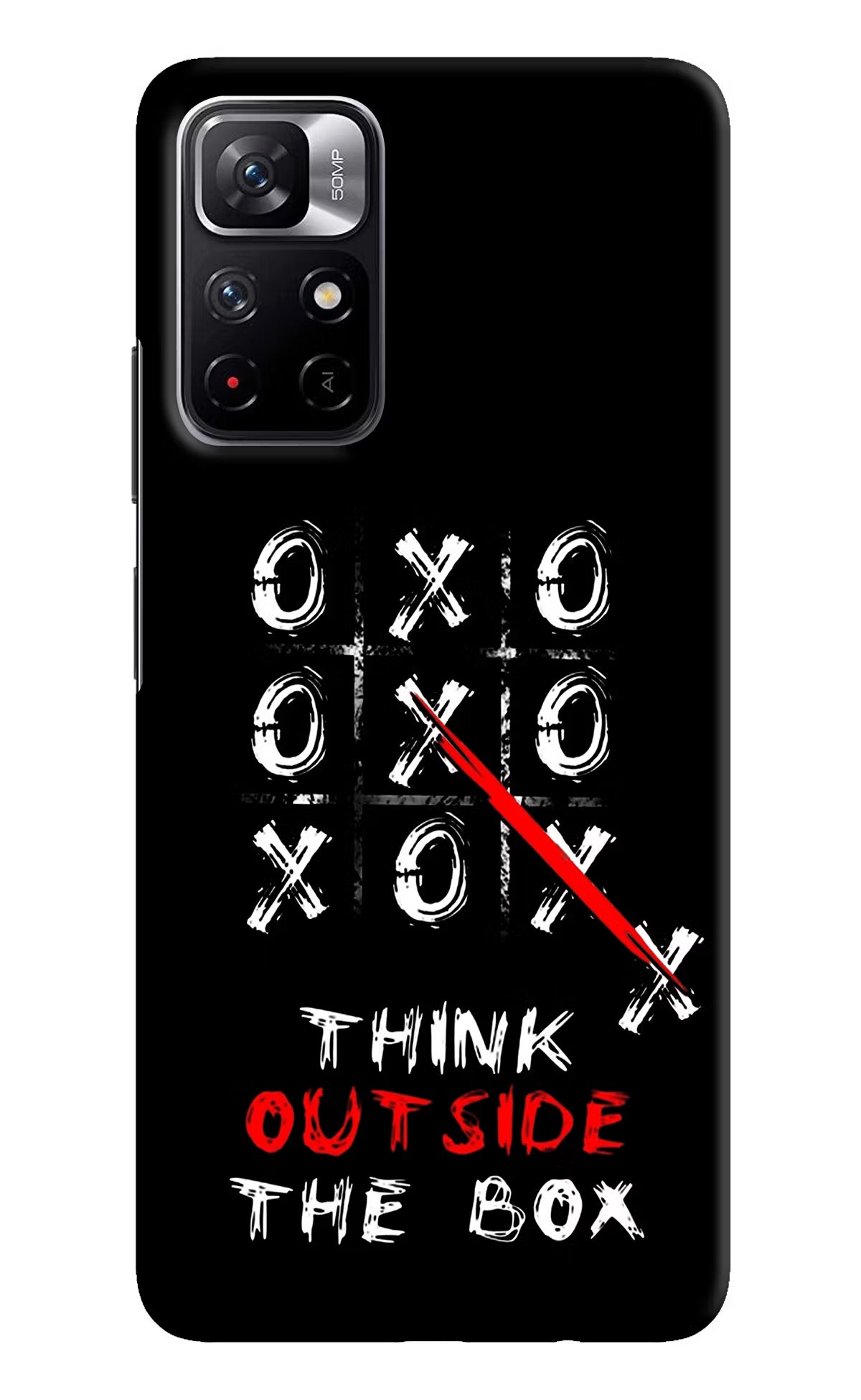 Think out of the BOX Poco M4 Pro 5G Hard Case Back Cover by Casekaro