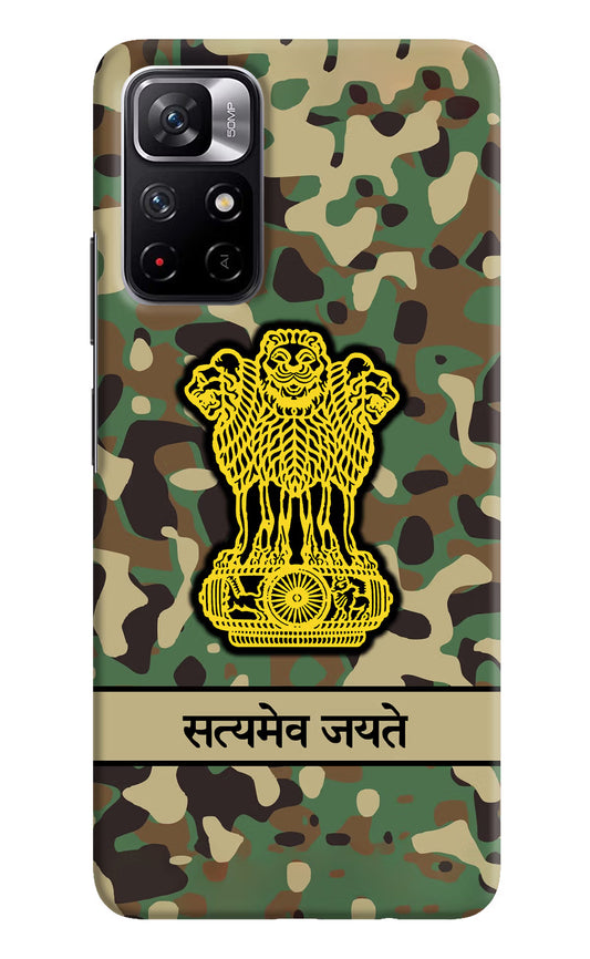 Satyamev Jayate Army Poco M4 Pro 5G Hard Case Back Cover by Casekaro