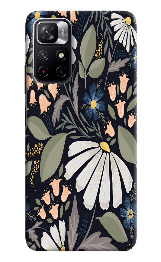 Flowers Art Poco M4 Pro 5G Hard Case Back Cover by Casekaro